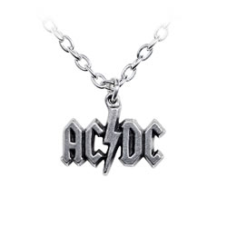 AC/DC Lightning Logo necklace