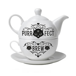 Purrfect Brew Tea for One Set