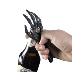 Black Skeletal Hand Bottle Opener