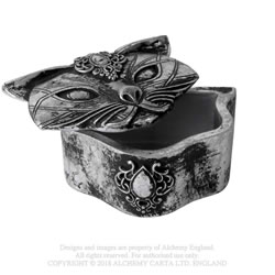 Sacred Cat Trinket Box Silver